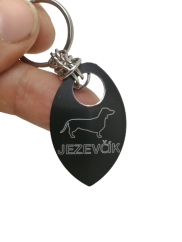 Přívěsek na klíče s jezevčíkem