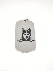 Nerezová psí známka - husky Nerezová psí známka - husky