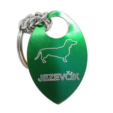 Přívěsek na klíče s jezevčíkem